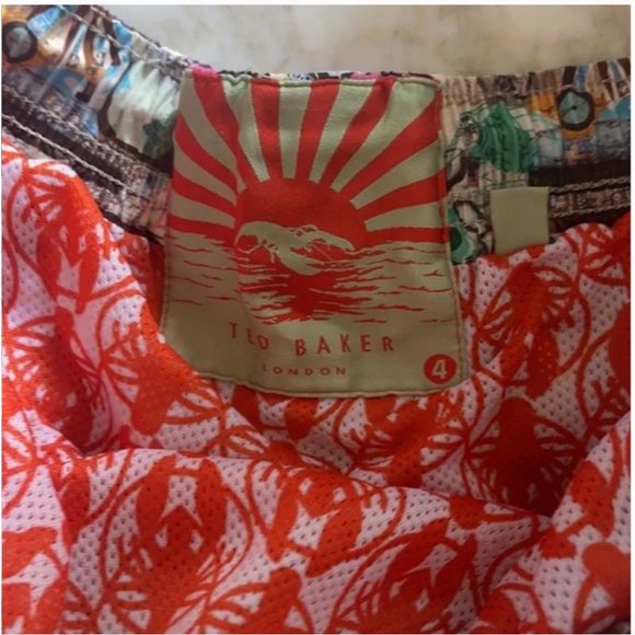 Ted Baker Men's Pomgran Swim Short bathing suit size 4 nwot - Picture 5 of 6